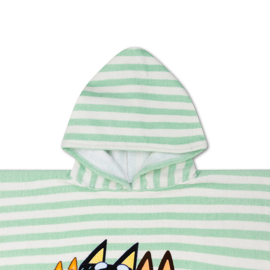 Strandponcho - Wit/Blauw - Bluey - 65 x 65 cm 2/3