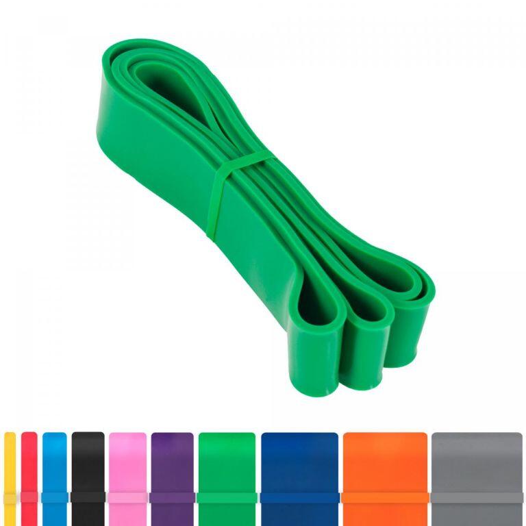 Gorilla Sports - Bande De Résistance Élastique - 2080 X 4,5 X 45mm - Vert 50-120lbs - Elastique D'Entraînement - Vert - 0,5 Kg - Decathlon