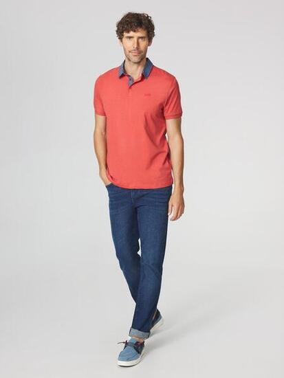 Polo manches courtes Homme - ARSONPOL Rose/rouge