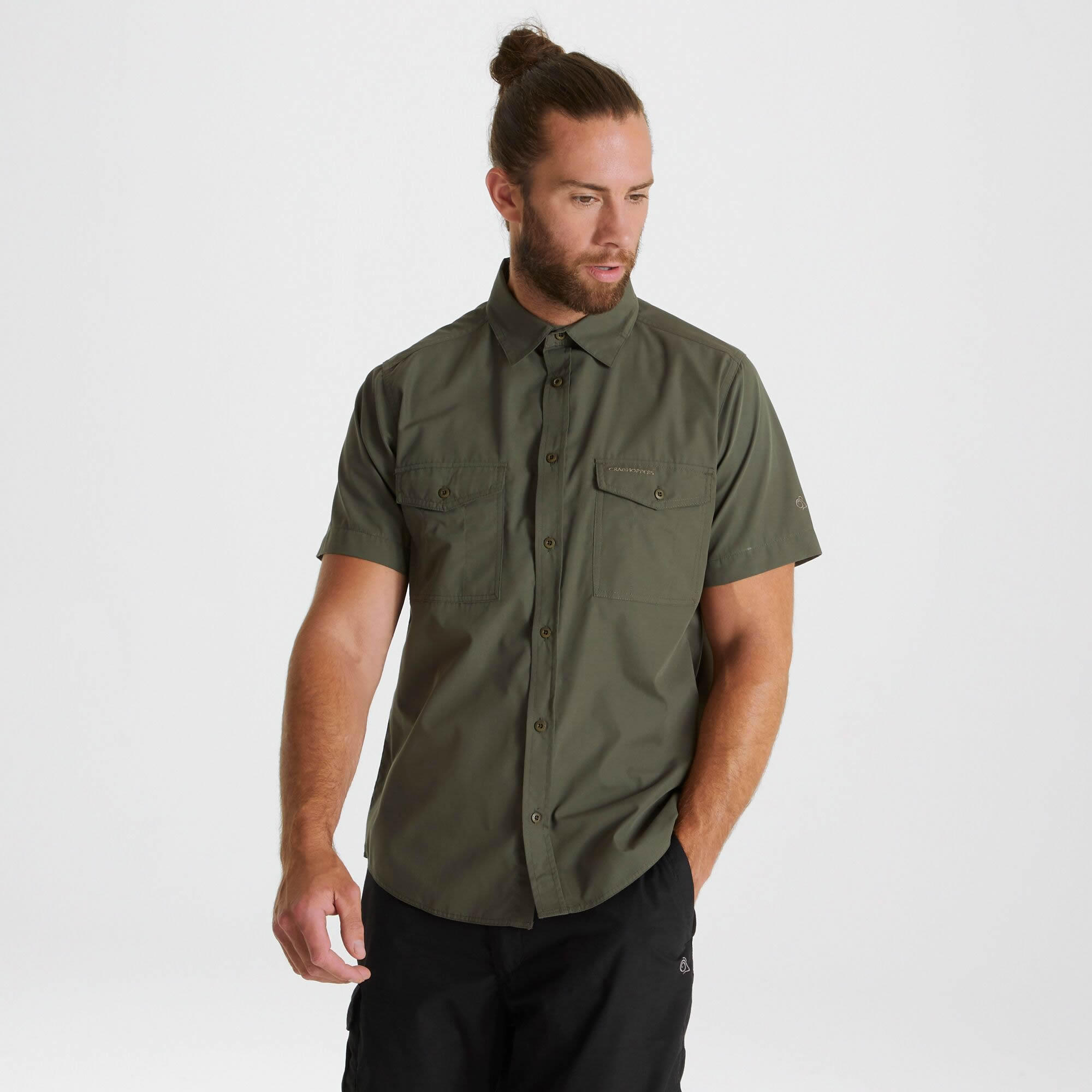 CRAGHOPPERS NosiDefence Mens Kiwi Short Sleeved Shirt (CMS701)