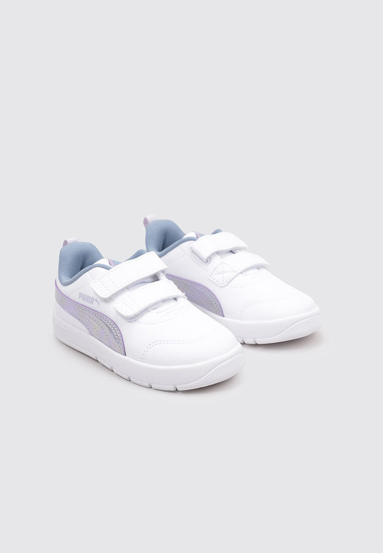 Chaussure de randonnée Baskets Enfants Puma COURTFLEX V3 PS  Blan 2/4
