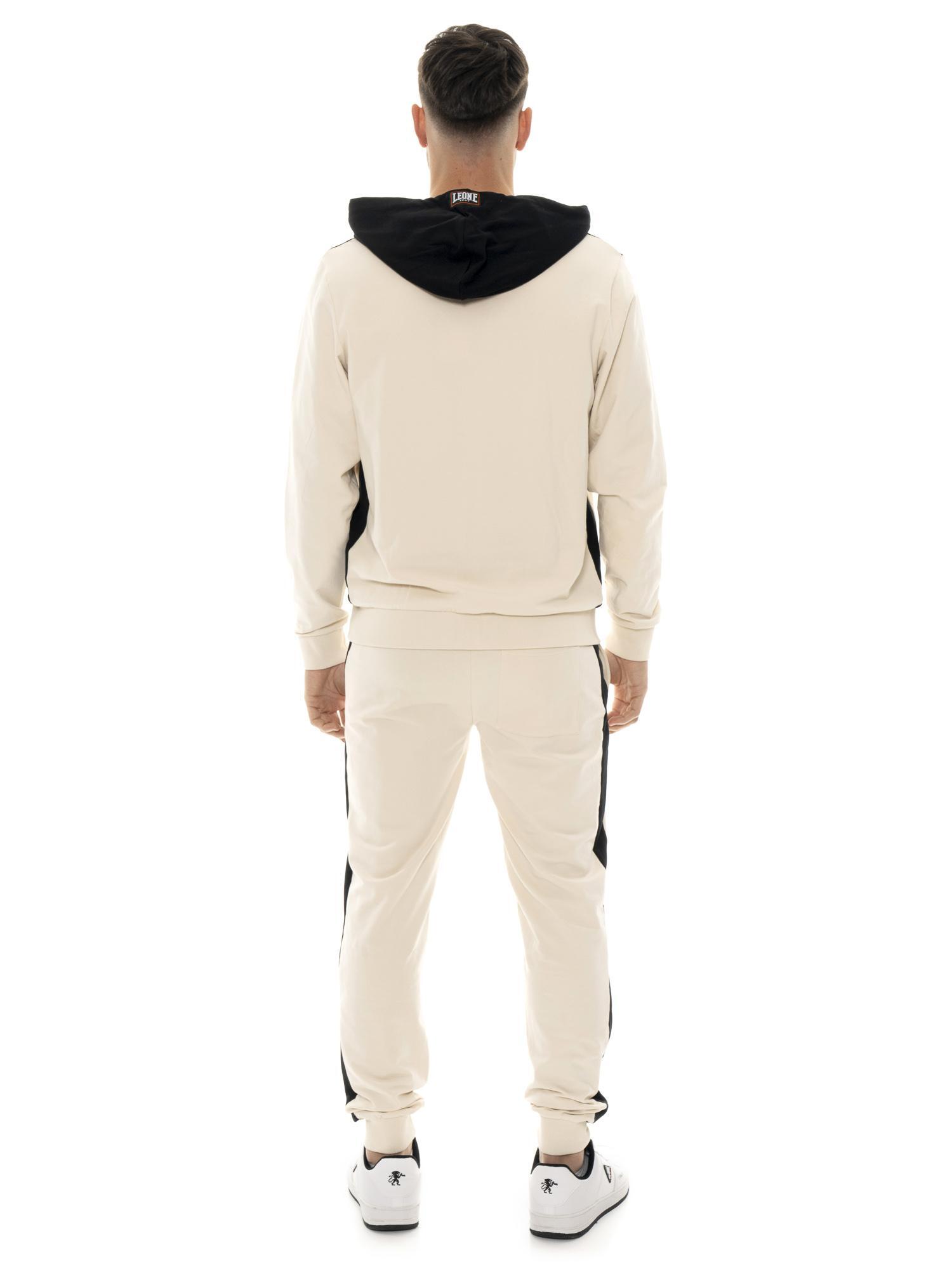 Survêtement à capuche pour homme Leone Military 1947 en coton non gratté 4/5