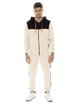 Survêtement homme Leone Military 1947 en coton non brossé avec capuche