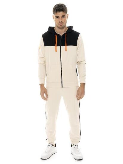 Survêtement homme Leone Military 1947 en coton non brossé avec capuche