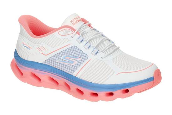 Skechers Go Walk Gliede Step Schuhe weiß pink SLIP-IN 125121