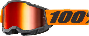 100% ACCURI 2 Goggle Orange - Mirror Red Lens