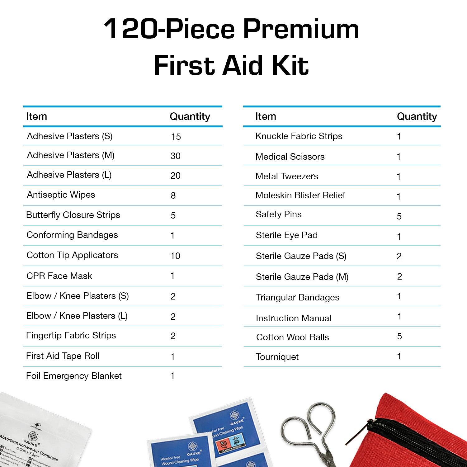 Trousse de premiers secours premium 120 pièces 4/7