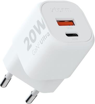 Xtorm universele oplader - xtorm 20w gan2 ultra adapter - charger - wit