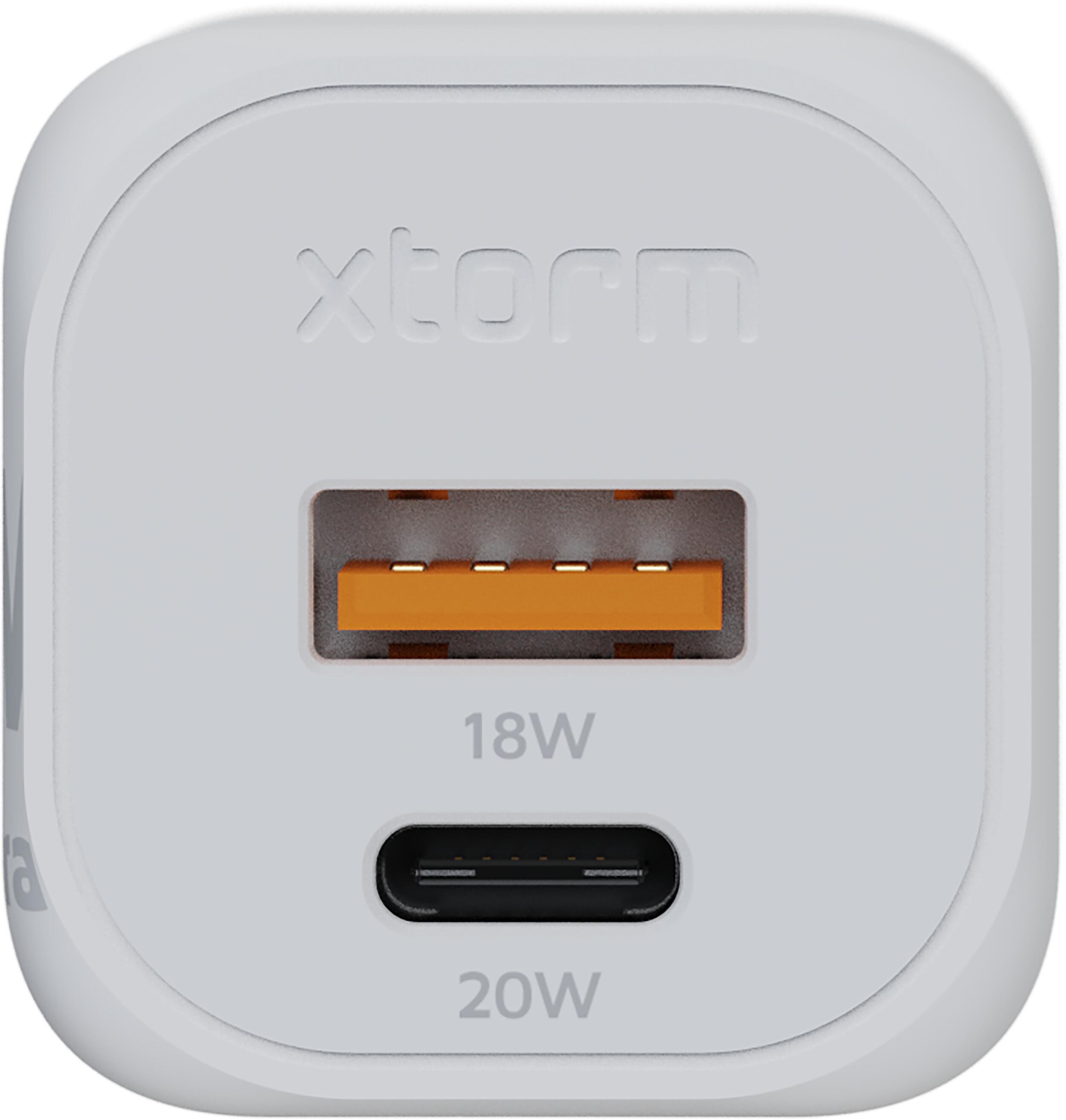 Xtorm 20W GAN2 Ultra Oplader - Snelladen met USB-C & USB-A - Wit 4/6