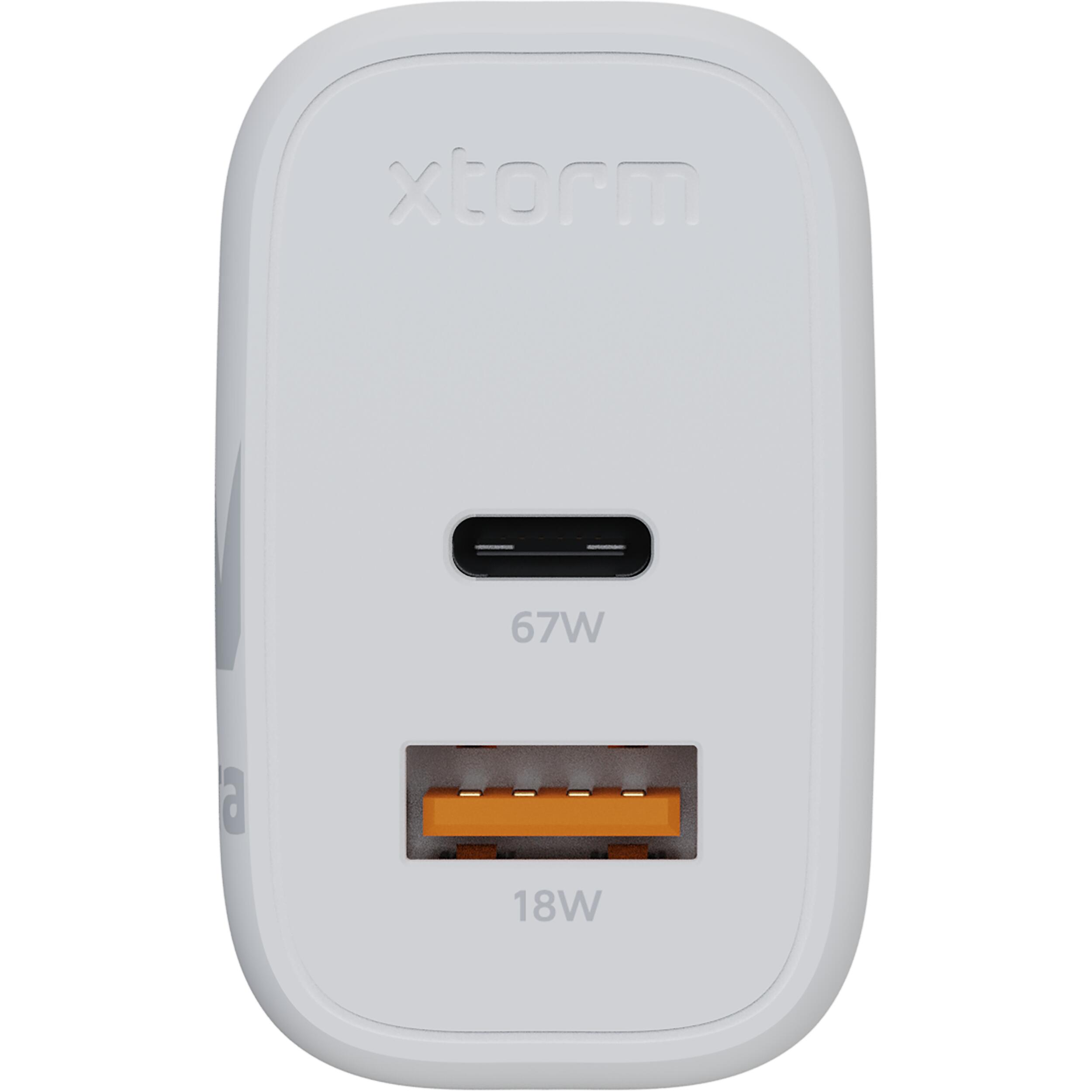Xtorm Universal Ladegerat - Xtorm 67W GAN2 Ultra Adapter - Weiss 3/7
