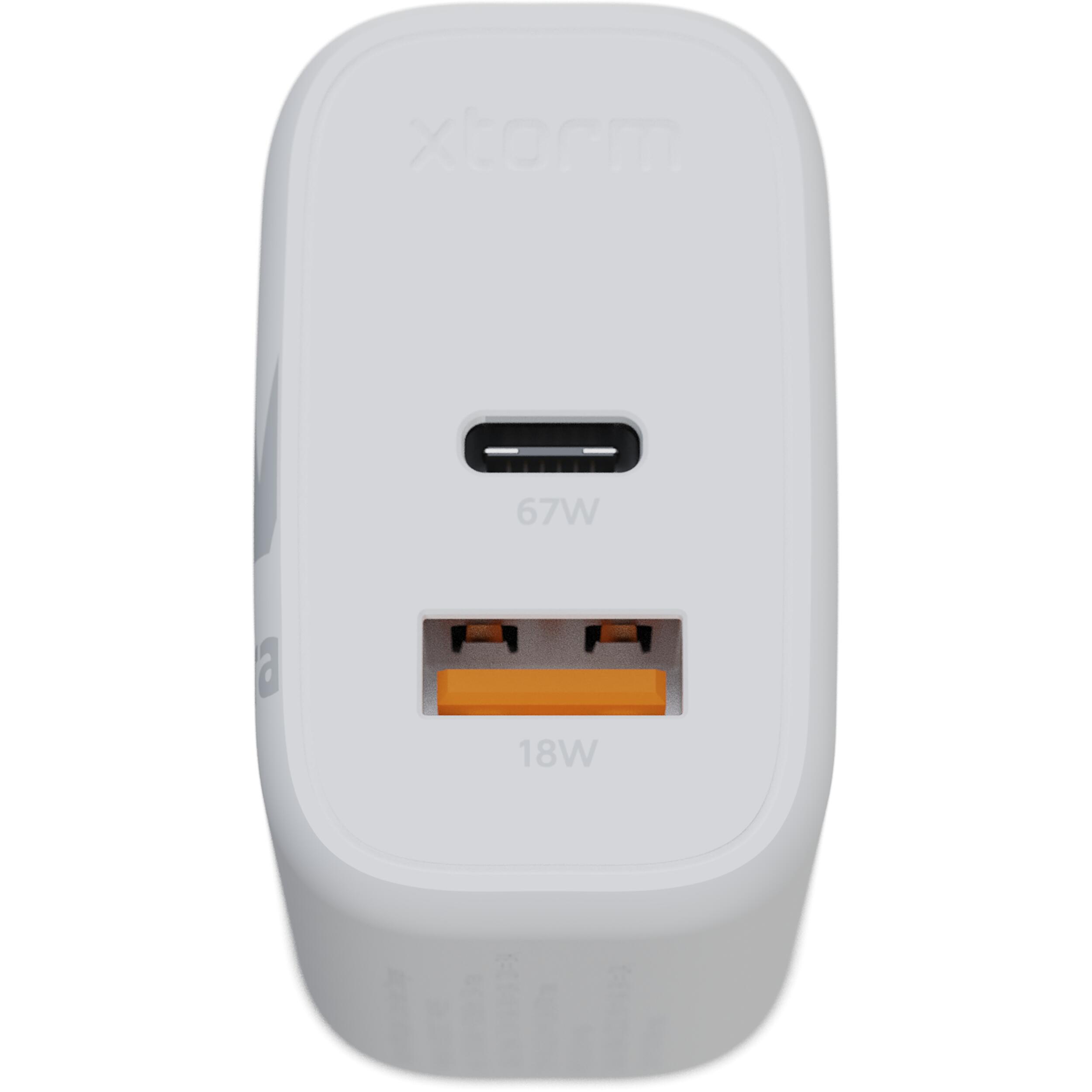 Xtorm Universal Ladegerat - Xtorm 67W GAN2 Ultra Adapter - Weiss 6/7