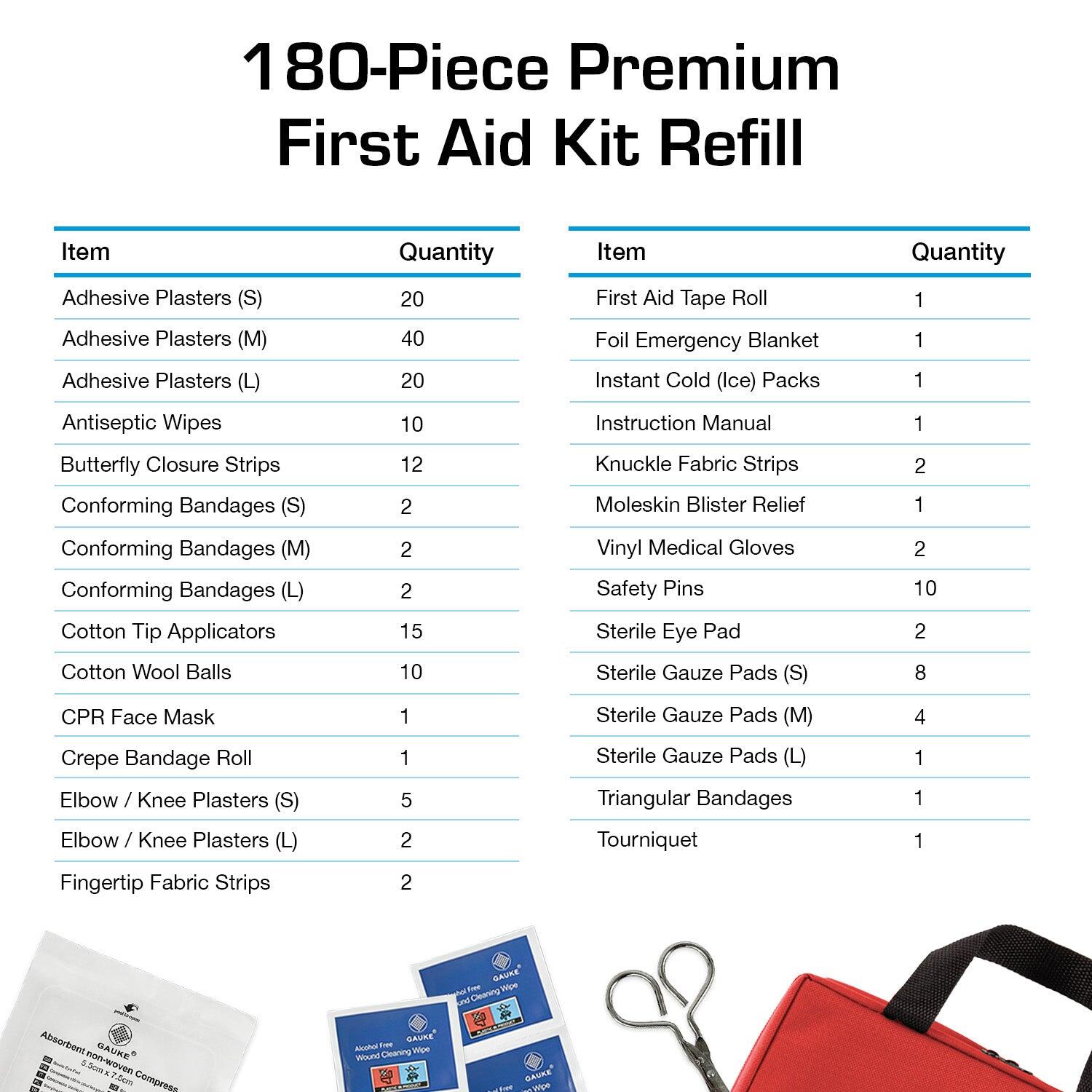 Ricarica kit pronto soccorso 180 pezzi 4/4