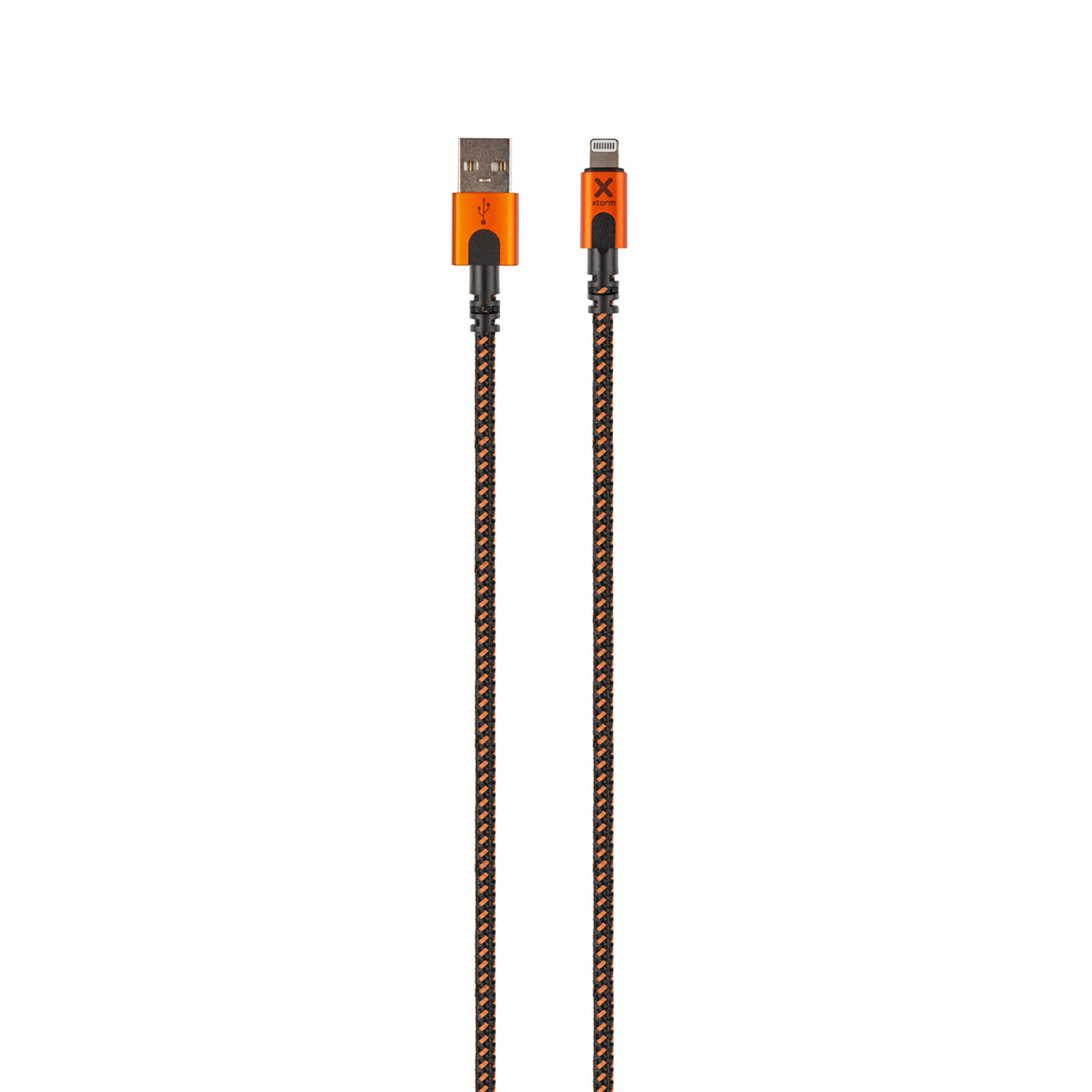 Xtorm Xtreme USB vers Lightning Cable - 1,5 Metre - USB Cable - Noir/Orange 4/6