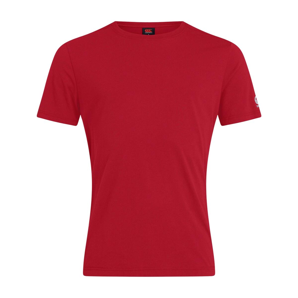 CANTERBURY Childrens/Kids Club Plain TShirt (Flag Red)