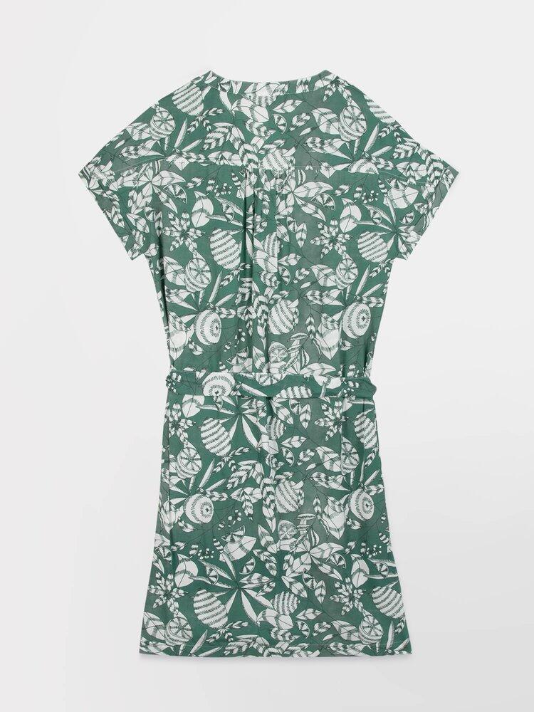 Vestido Caqui Floral TBS JANIEROB para Mujer 5/5
