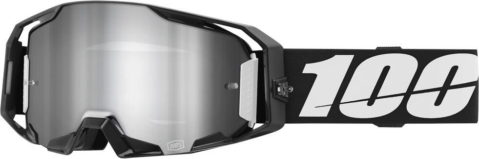 100% Goggle ARmatic Black - Mirror Silver Flash Lens