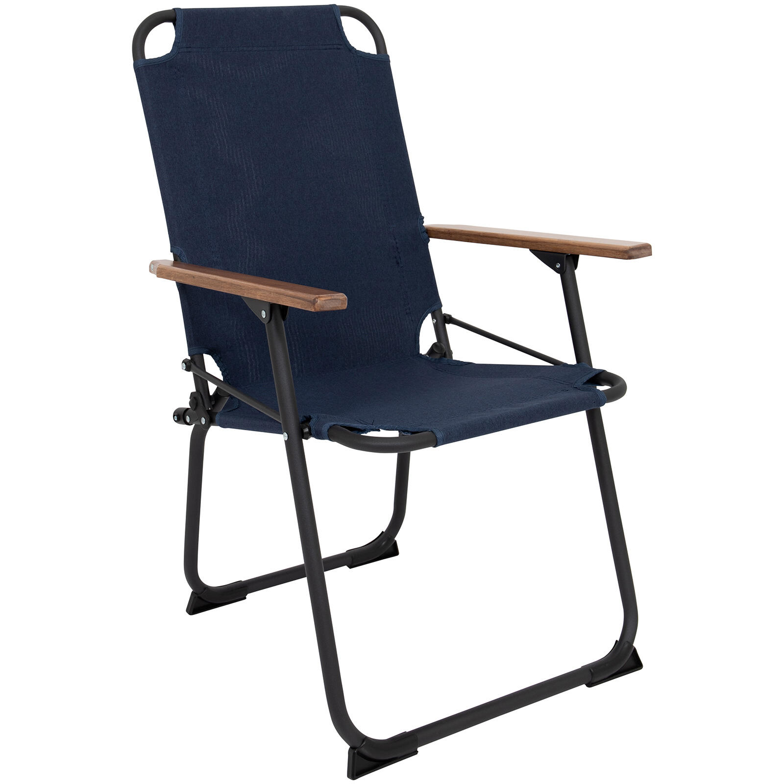 Bo-camp - Chaise De Camping Bushwick Jardin Pliante Pliable Bois 100 Kg - Chaise - Bleu - Taille Unique - Decathlon