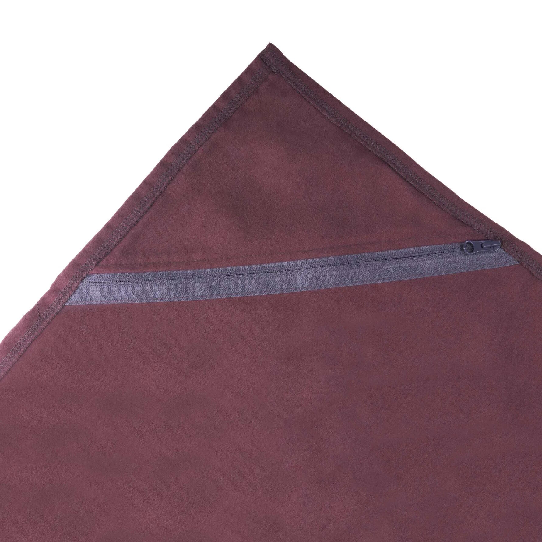 Poncho de change Lifeventure Blackcurrant SoftFibre ultra-doux, capuche, sacoche 4/4