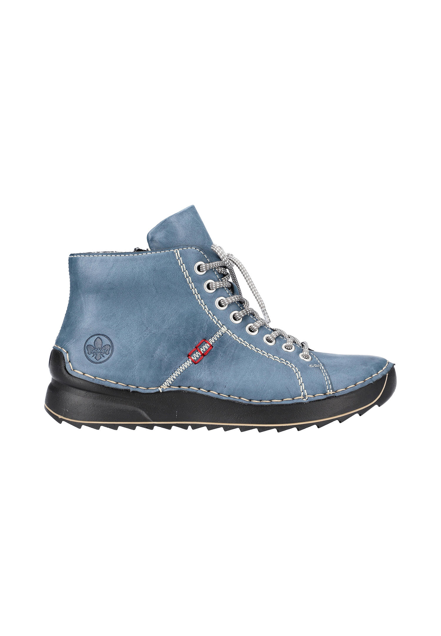 Rieker Damen Schnürstiefel Stiefelette Stiefel 71510-14 blau 3/7