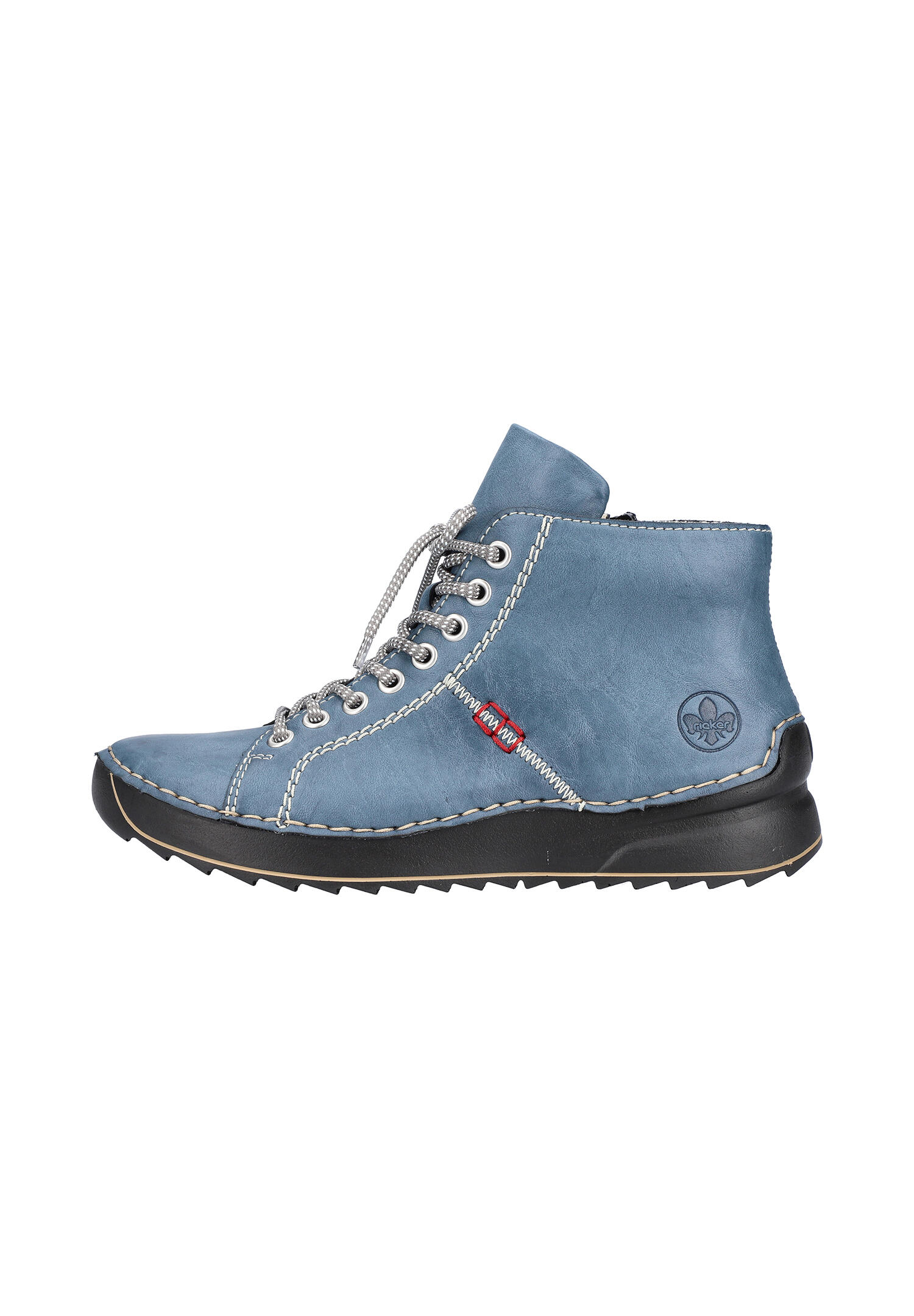 Rieker Damen Schnürstiefel Stiefelette Stiefel 71510-14 blau 2/7