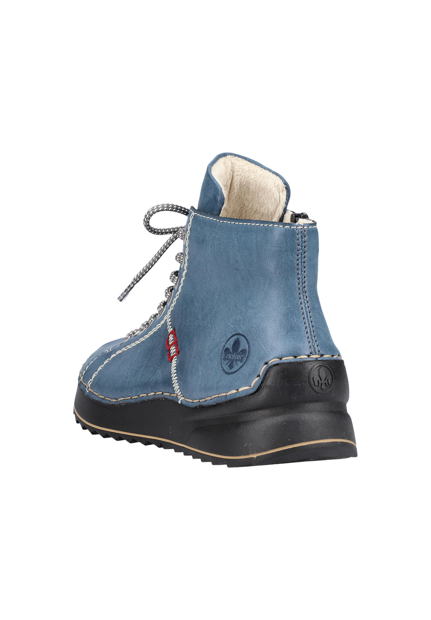 Rieker Damen Schnürstiefel Stiefelette Stiefel 71510-14 blau 5/7