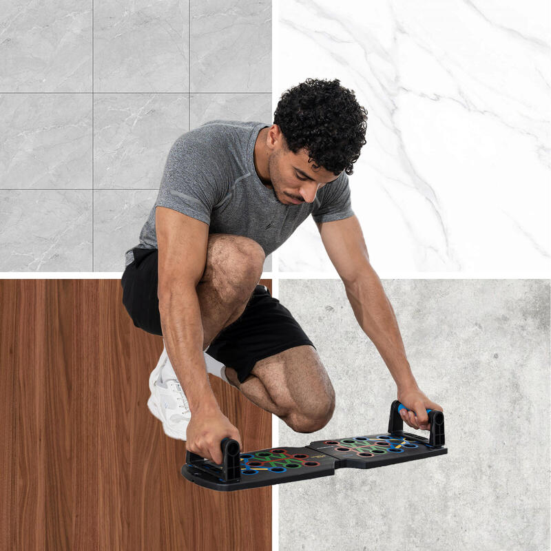 Planche à Pompes, Kit De Fitness Push Up Board, Poignées De Pompes, Bandes De Résistance, Corde