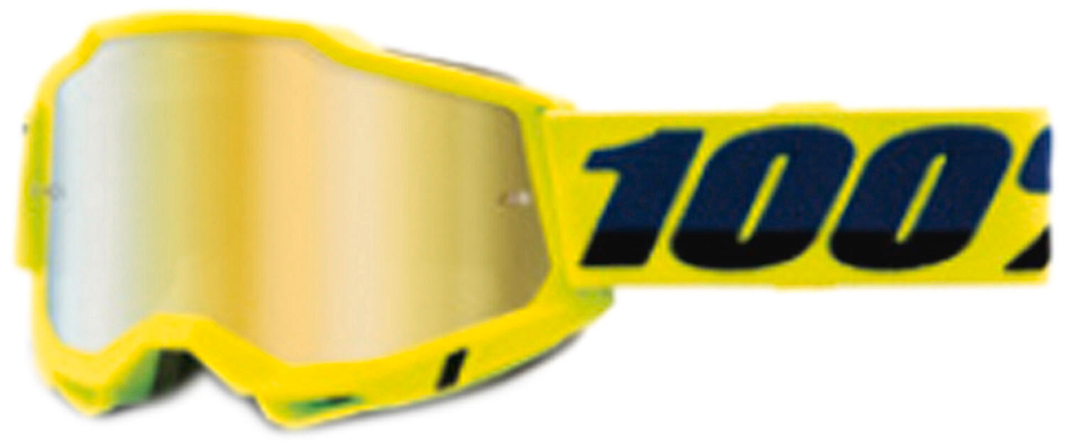 100% ACCURI 2 JUNIOR Goggle Neon Yellow - Mirror Silver Lens
