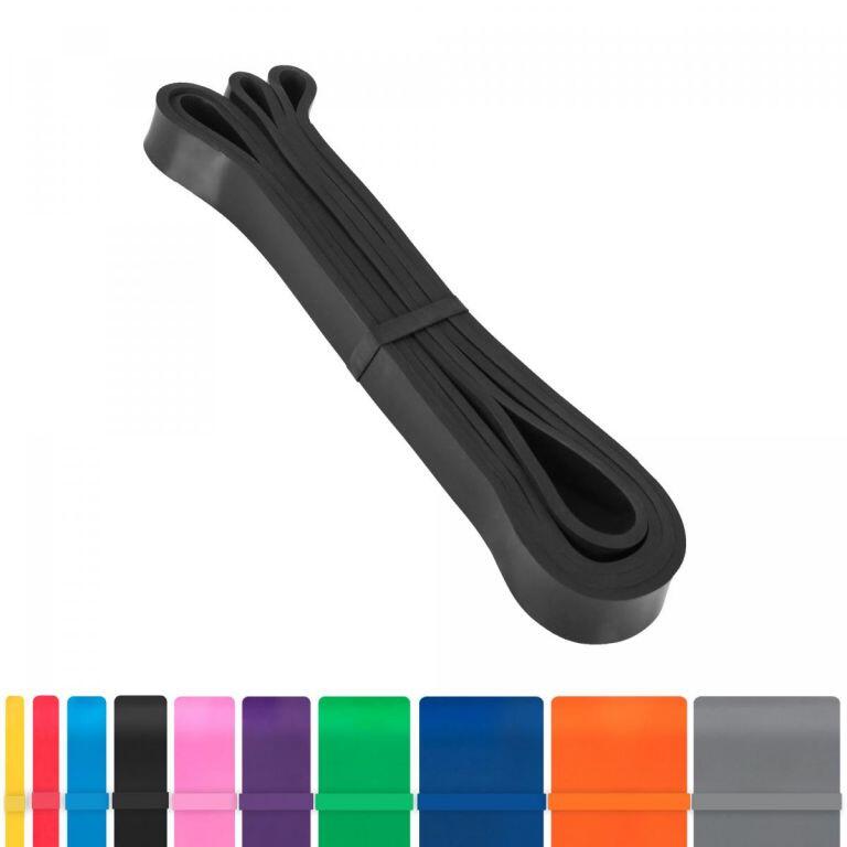 Gorilla Sports - Bande De Résistance Élastique - 2080 X 4,5 X 21mm - Noir 15-65lbs - Elastique D'Entraînement - 0,5 Kg - Decathlon