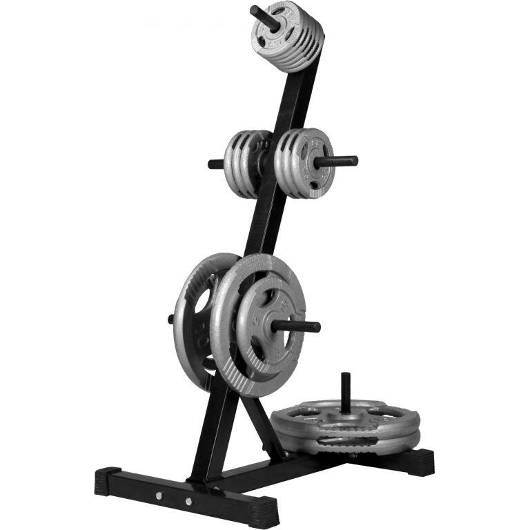 RACK DE RANGEMENT POUR DISQUES 31 MM | MUSCULATION | COULEUR NOIR OU BLANC 2/7