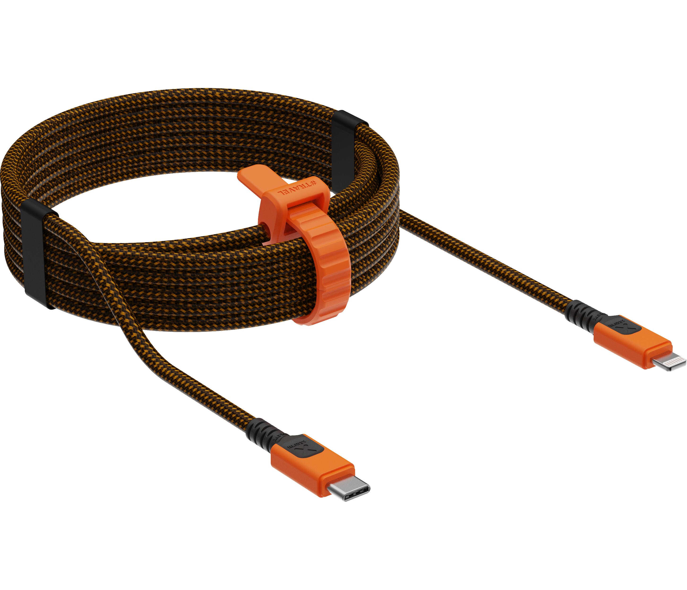 Xtorm Xtreme USB-C auf Lightning Kabel - 1,5 Meter - Schwarz/Orange 3/6