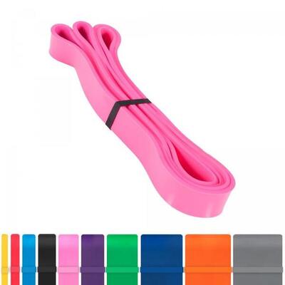 Weerstandsband geel - resistance band - 6,4 mm - latex - 2,5 - 25 lbs