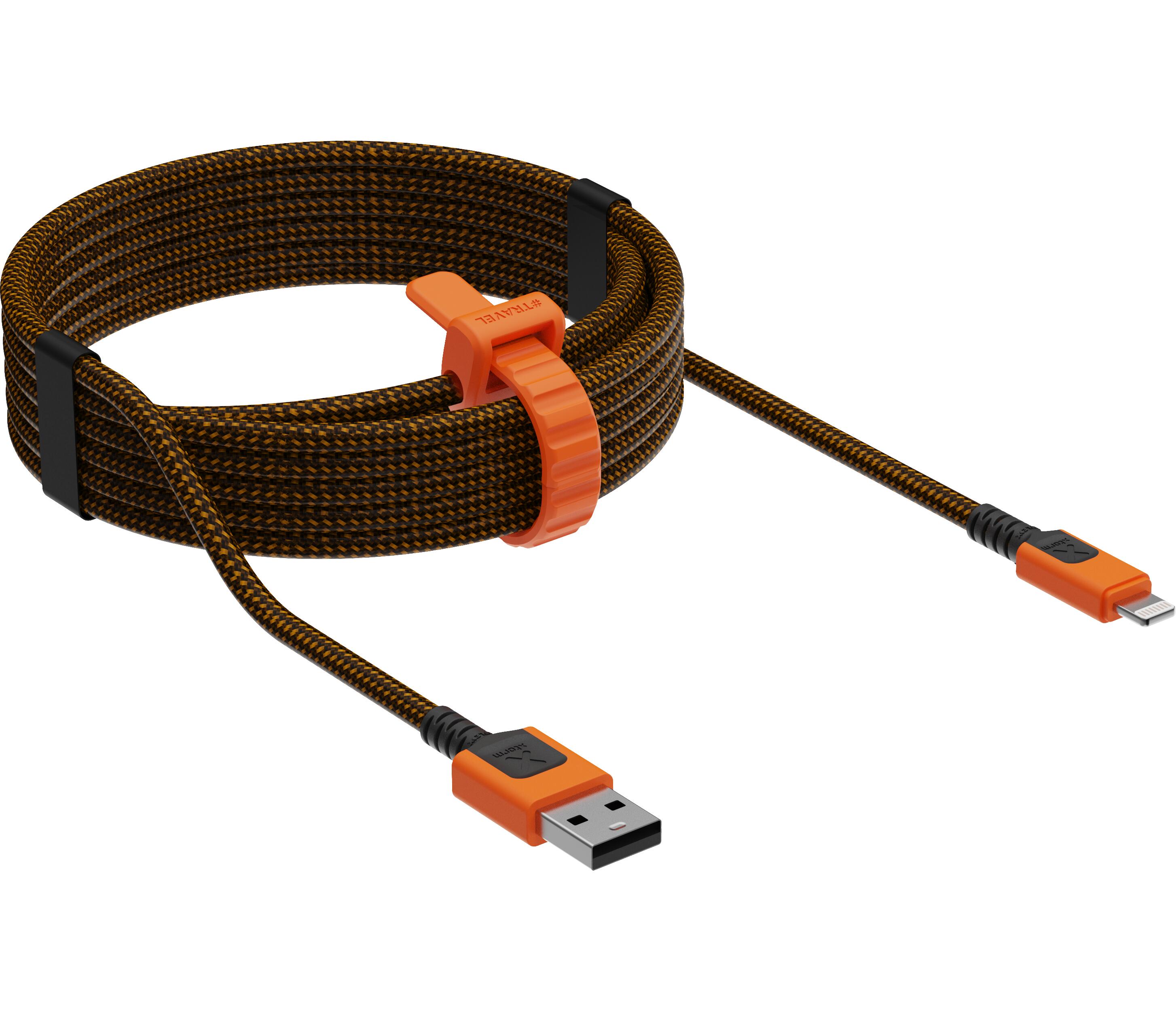 Xtorm Xtreme USB auf Lightning Kabel - 1,5 Meter - USB Kabel - Schwarz/Orange 3/6