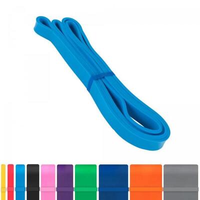 Weerstandsband licht blauw - resistance band - 19 mm - latex - 10 - 60 lbs