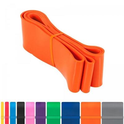 Weerstandsband geel - resistance band - 6,4 mm - latex - 2,5 - 25 lbs