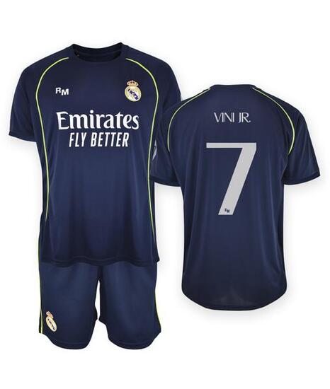 Camiseta Niño Vini JR. Real Madrid Segunda Equipación Réplica Oficial 25/26