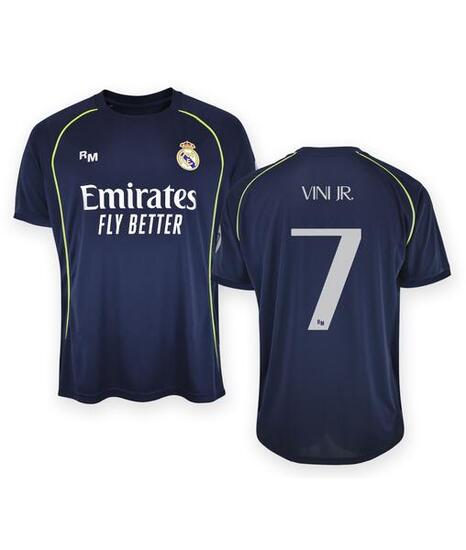 Camiseta Adulto Vini JR Real Madrid Segunda Equipación Réplica Oficial 25/26