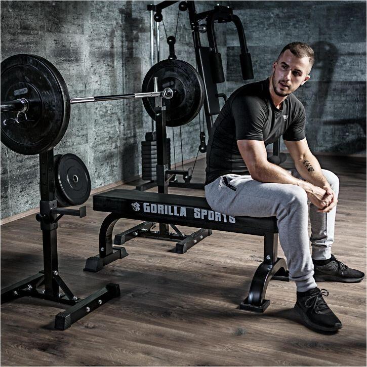 SUPPORT POUR BARRE LONGUE GS018 | MUSCULATION | SQUATS