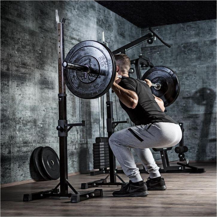 SUPPORT POUR BARRE LONGUE GS018 | MUSCULATION | SQUATS