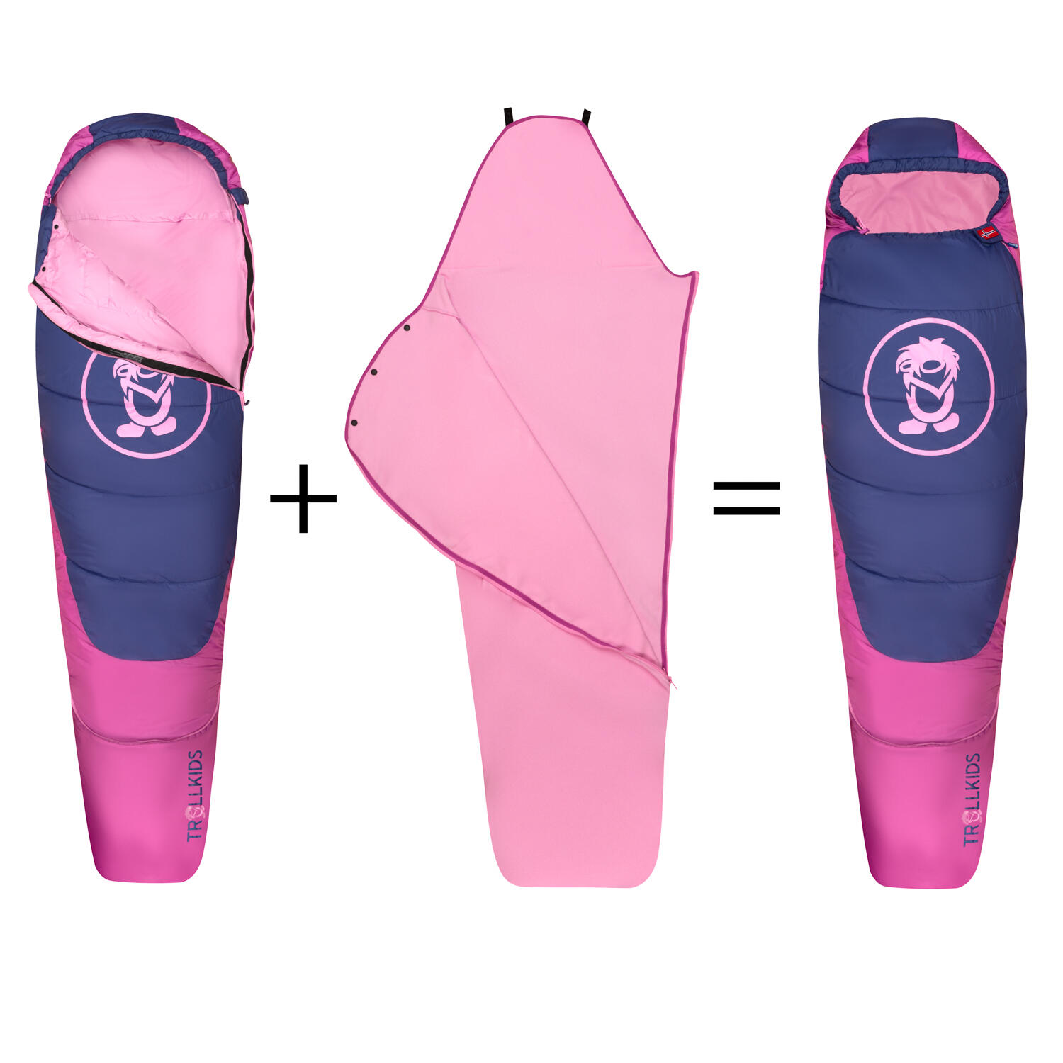 TROLLKIDS Kids Femund 3in1 Sleeping Bag 7/15
