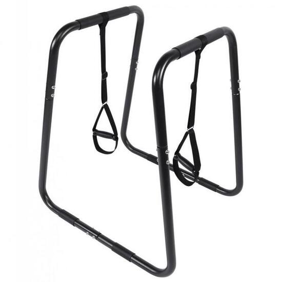 Push-up Stand Bar mit Griffen Schwarz