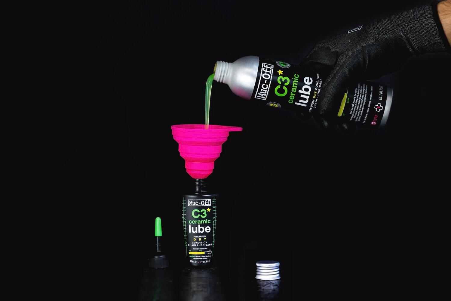 Muc-Off C3 DRY Ceramic Lube Refill Bottle 300ml 3/5