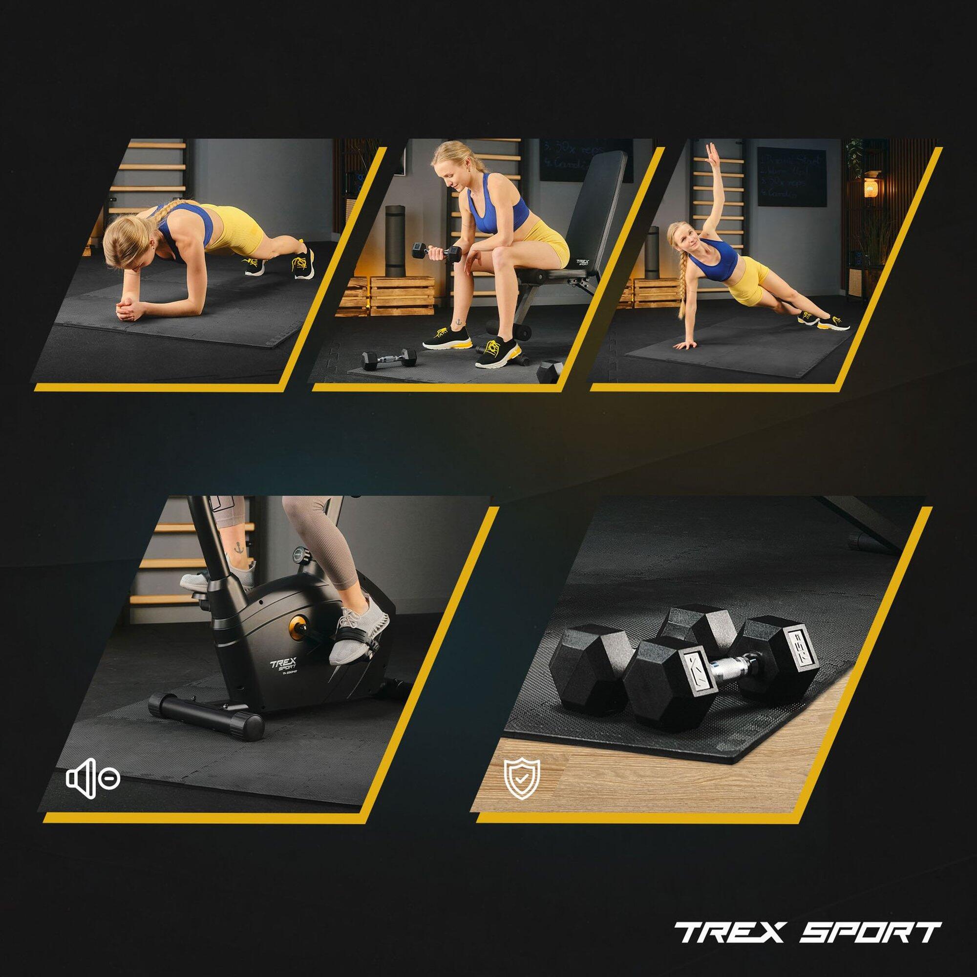 54 Tapis De Protection Sol EVA – 30x30 Cm – Noir – Pour Salle De Fitness Ou Atelier