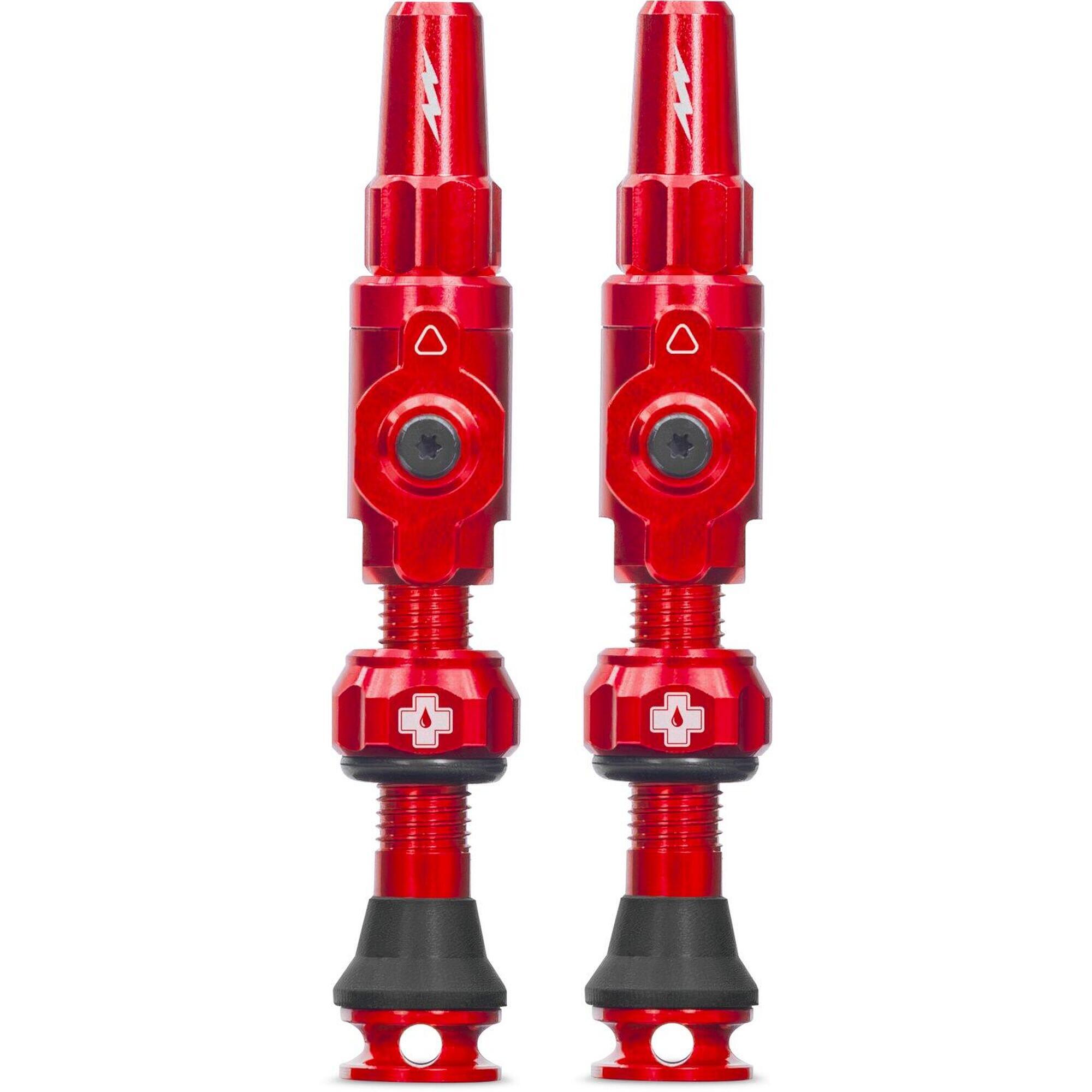 Muc-off - Valves Tubeless Muc-off Big Bore Lite Rouge - Valve De Gonflage - Rouge - 65 Mm - Decathlon