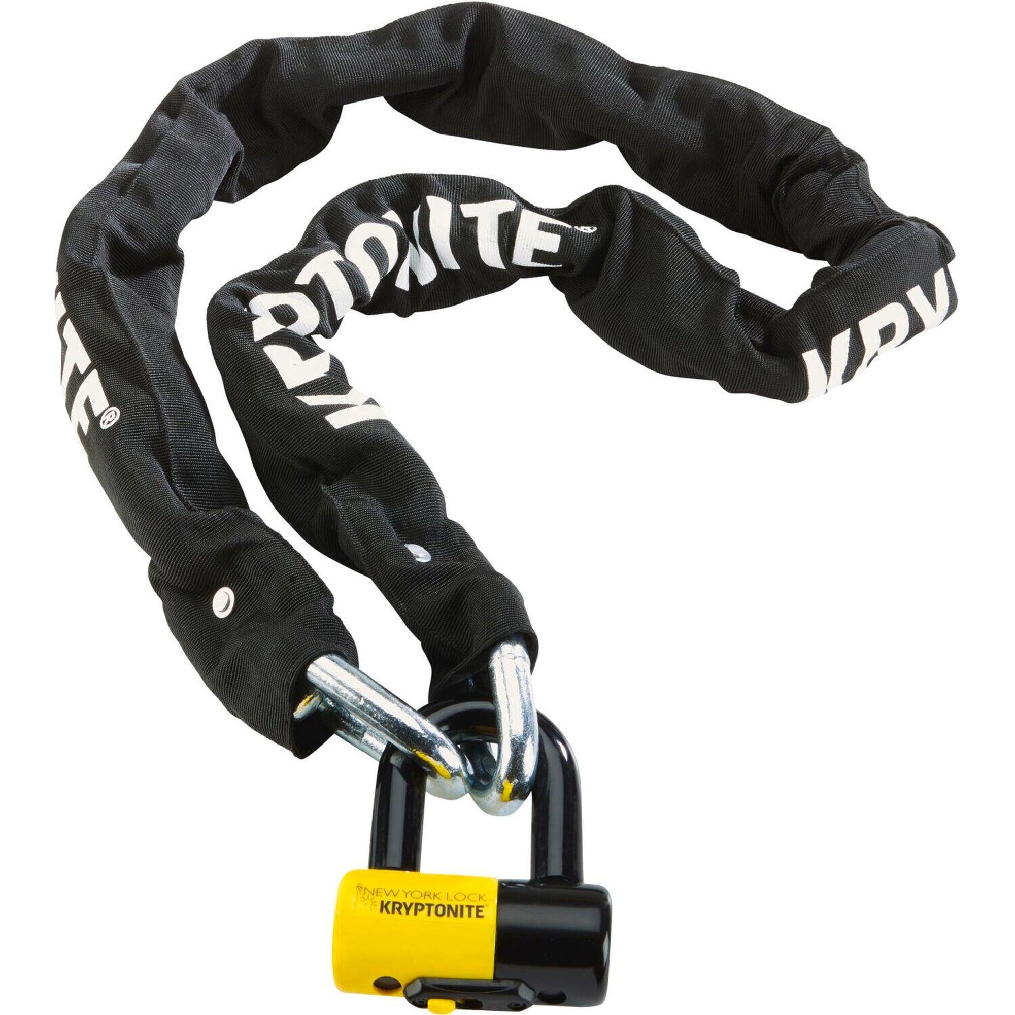 Kryptonite - Kryptonite, Antivols Chaînes, Chaîne New York Legend 1515 - Antivol - Jaune|noir - Taille Unique - Decathlon