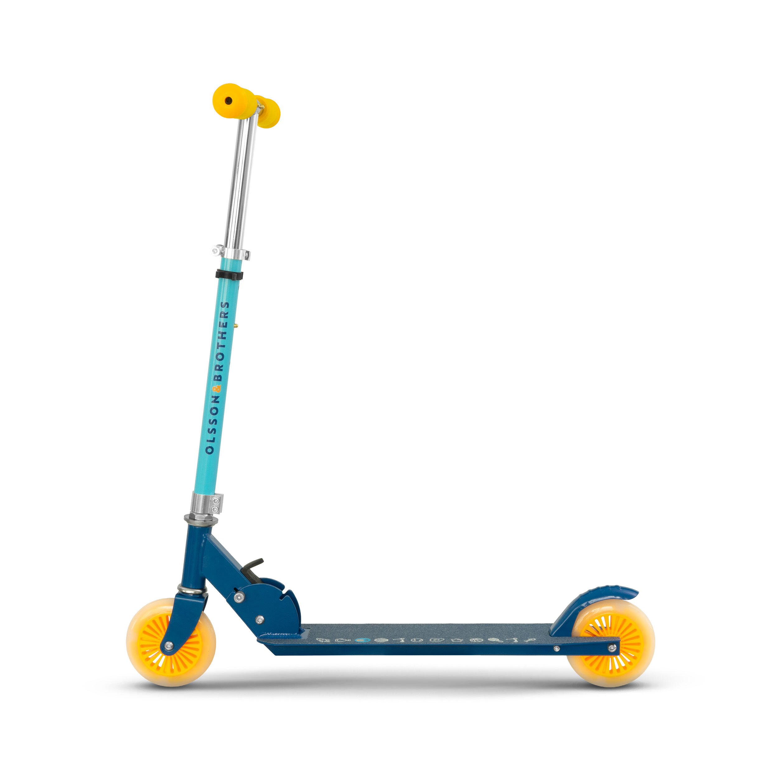 Trottinette enfant roues LED OLSSON ROCKET - ABEC 7, hauteur réglable 77-98 cm 4/7