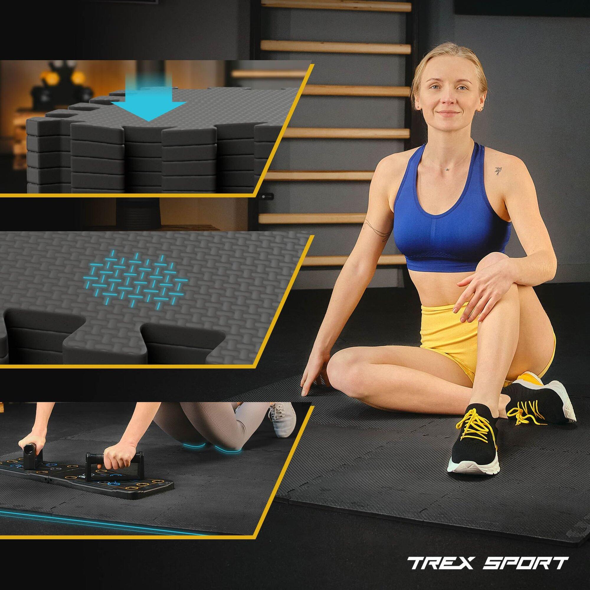 Mata puzzle pod sprzęt fitness Trex Sport pianka EVA 1,97m² 10mm 24szt.