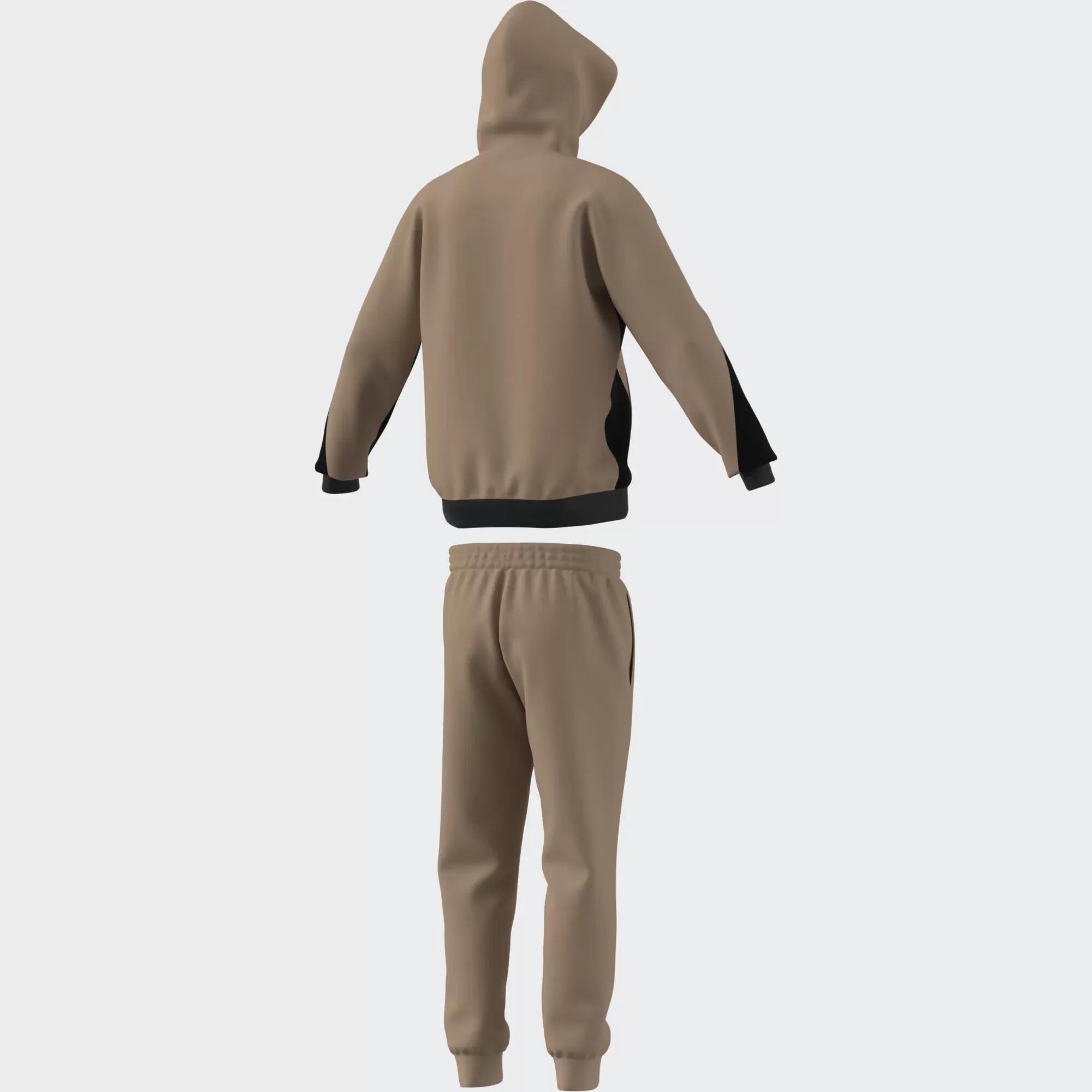 Tute complete uomo (fleece) adidas beige 3/5