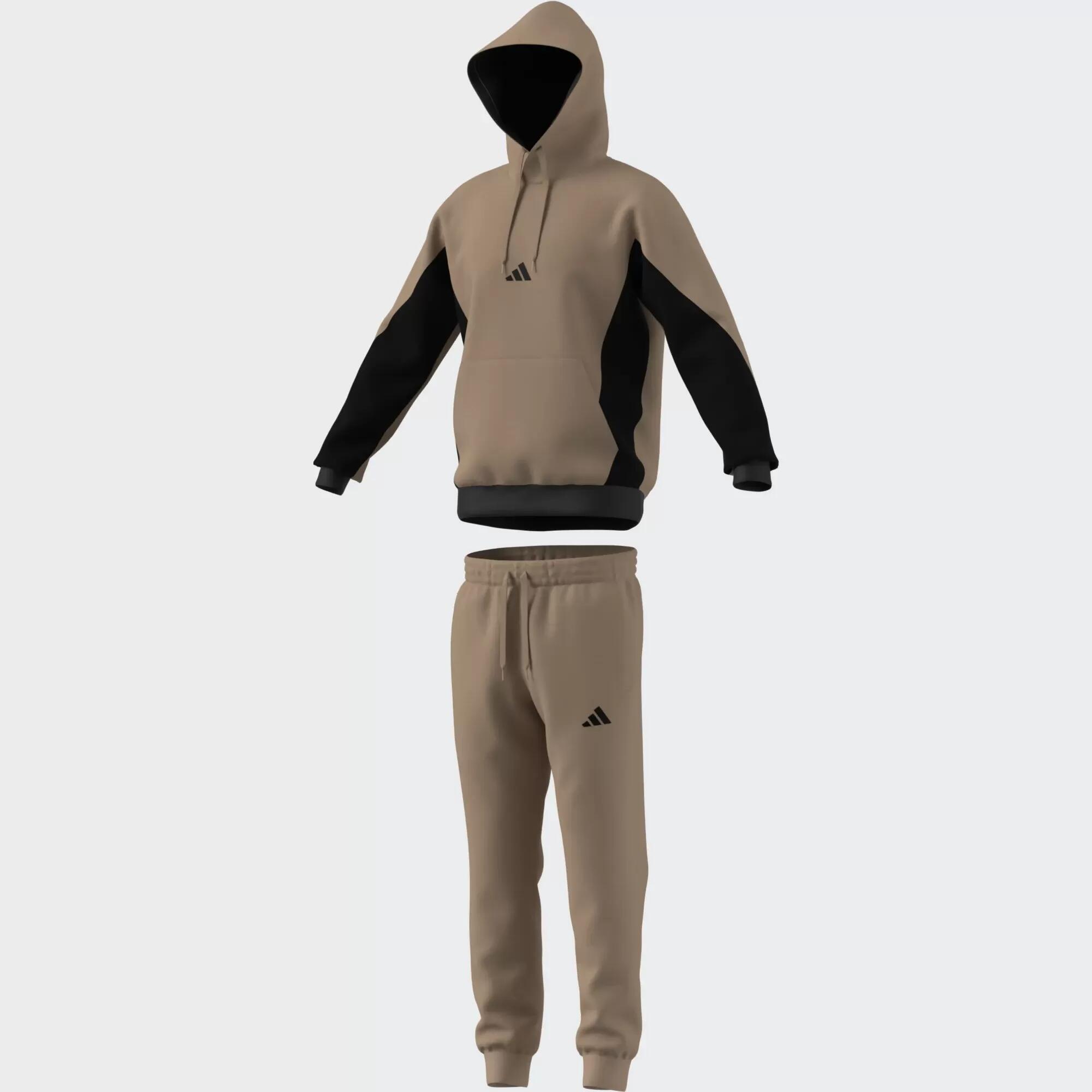 Tute complete uomo (fleece) adidas beige 2/5