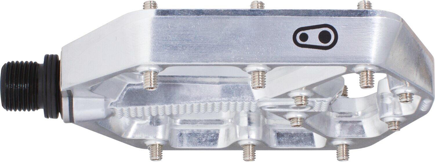 Crankbrothers Stamp 7 Pequeño - Edición Plata Pedales Planos Plata Pulida 2/5