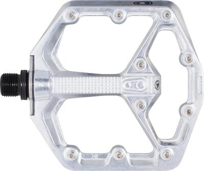 Crankbrothers stamp 7 small - silver edition flat pedals hoogglans zilver